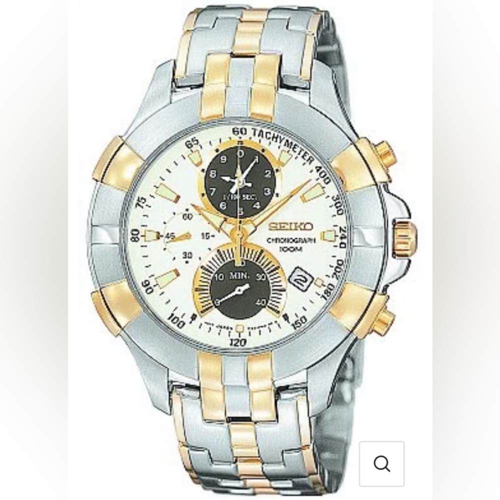 Seiko Men's 1/100 Second Retrograde Chronograph